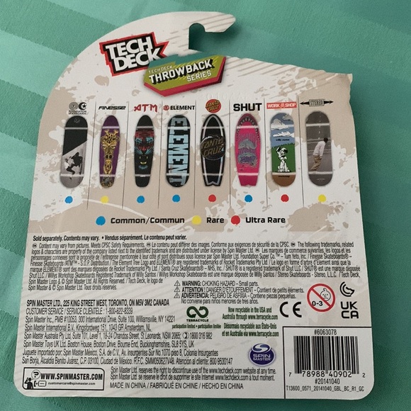 Tech Deck Throwback Series Fingerboard Santa Cruz Ultra Rare Walmart Exclusive - Picture 6 of 10